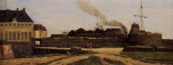 尤金 佈丹 Le Havre, the Town Hotel and the Francois I Tower 尤金 佈丹 Le Havre, the Town Hotel and the Francois I Tower